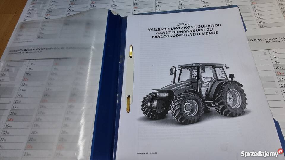 Instrukcja kalibracji CASE JX1U Szamotuły