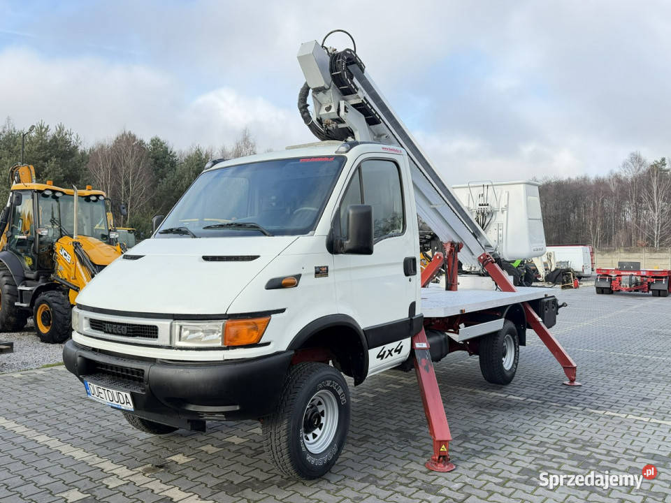 Iveco Daily 4x4 Zwyżka 16m MULTITEL 162 ALUAF nieuszkodzony Widełki