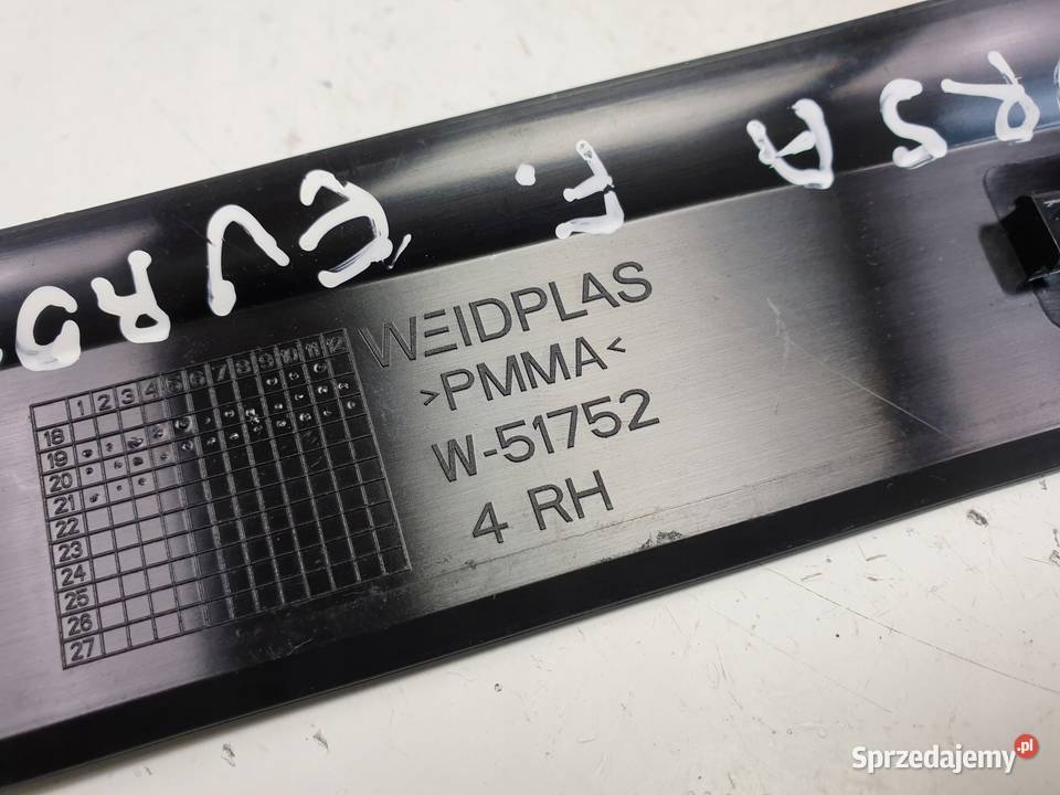 Opel Corsa F LISTWA DRZWI prawy tył Dekor W51752 lubelskie Rudka