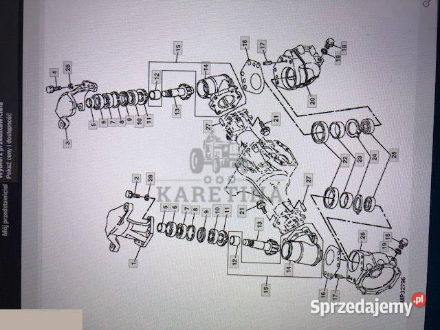 John Deere 2720 4100 Most Przedni Jastrzębniki