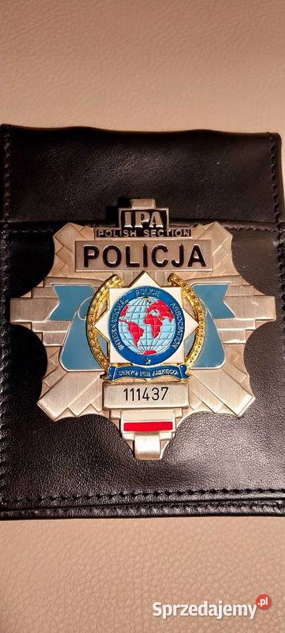 Odznaka policyjna IPA etui kolekcjonerska