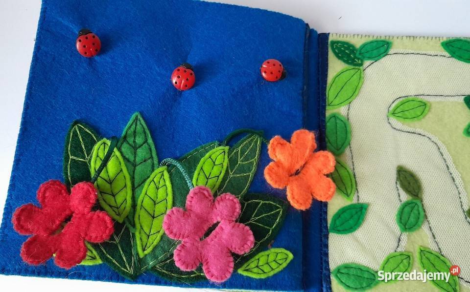 Książka sensoryczna quiet book handmade Pozostałe