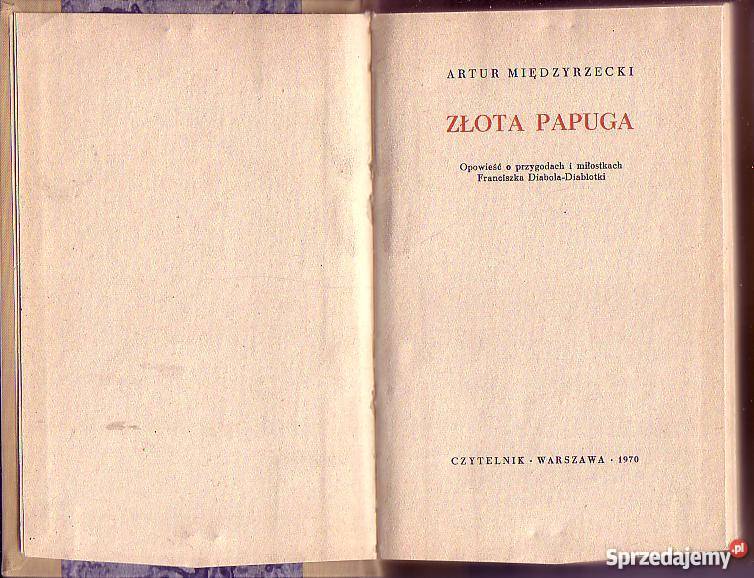 6673 ZŁOTA PAPUGA OPOWIEŚĆ O PRZYGODACH I Czyrna
