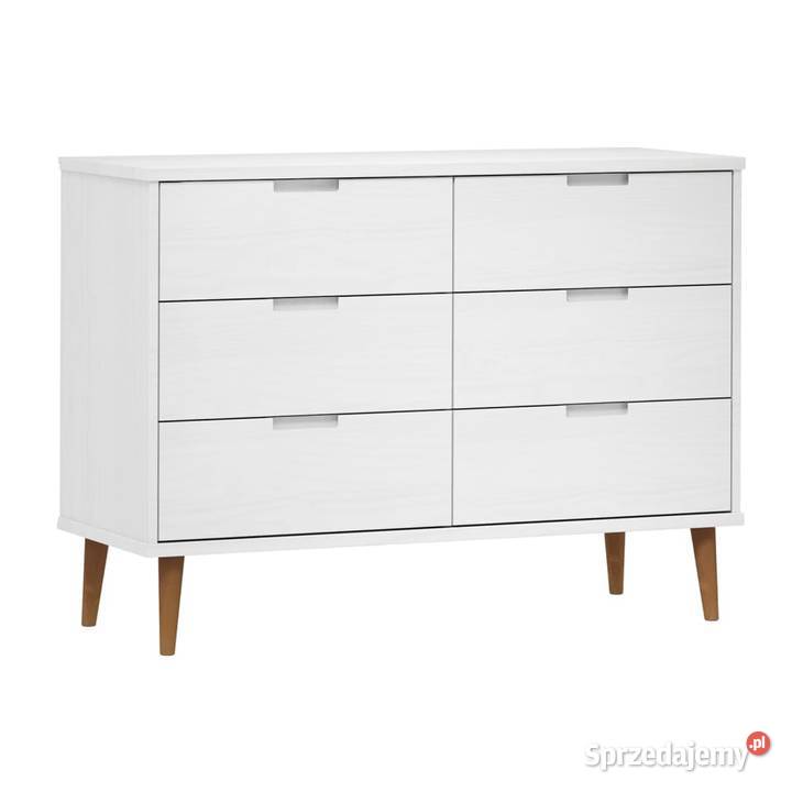 vidaXL Komoda MOLDE biała 113x40x80 SKU350508 Warszawa