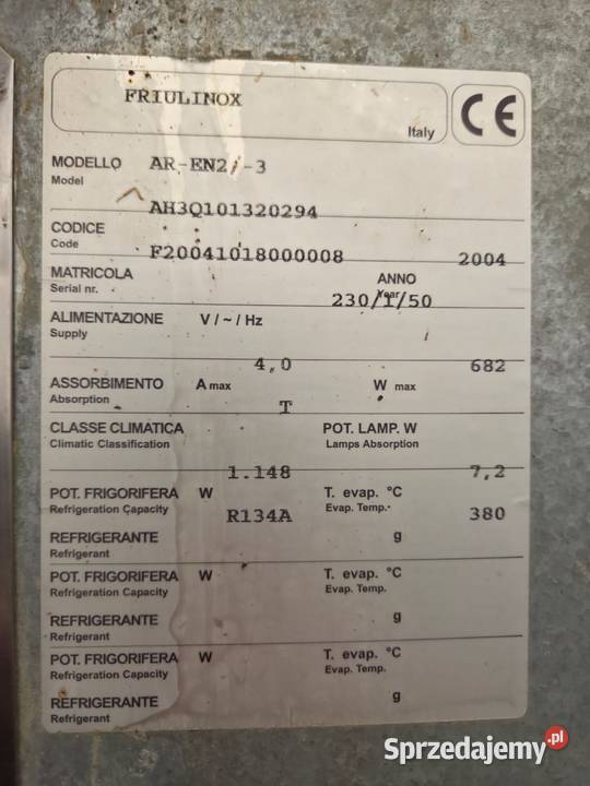 FRIULINOX AREN23 Szafa chłodnicza piekarnicza EN Krotoszyn