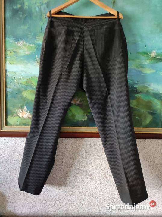 L XL męskie spodnie z kantem eleganckie Kielce