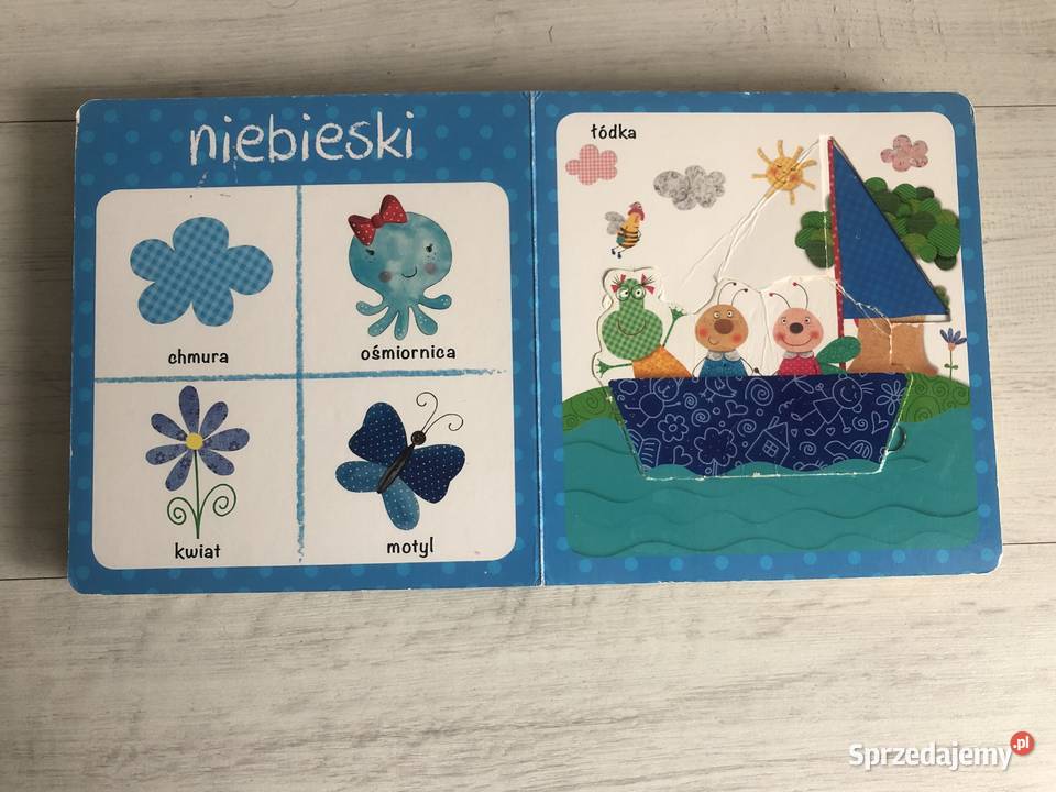 Książka dzieci Kolory nauka kolorów wyjmowane łódzkie