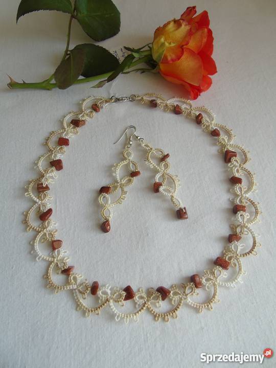 Biżuteria Frywolitkowa małopolskie Wiśniowa sprzedam