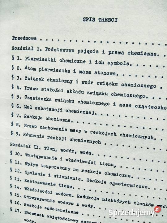 Chemia książki używane antykwariaty szkolne Antykwariat