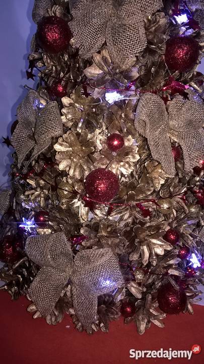 choinka drzewko szyszki lampki LED 40 Sierpc