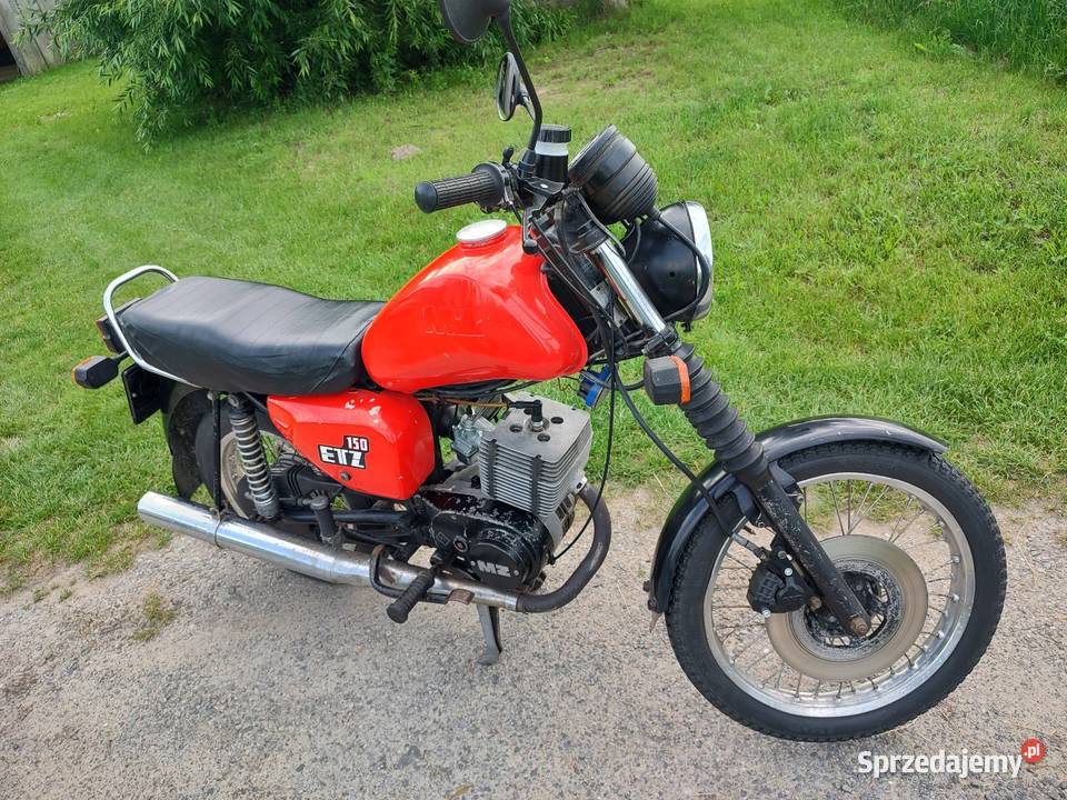 MZ ETZ 150 1990 czerwony Motocykle, skutery, quady sprzedam
