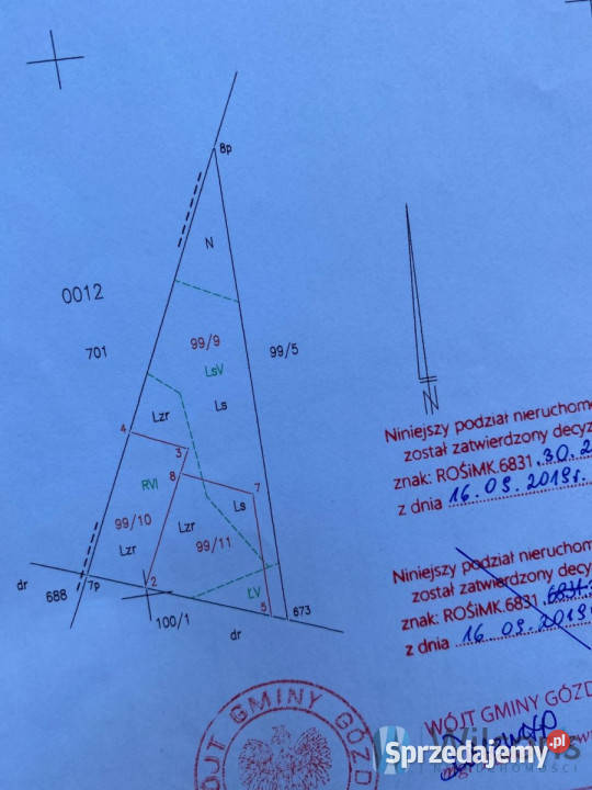 sprzedaży działki 1322m2 Niemianowice Sprzedaż
