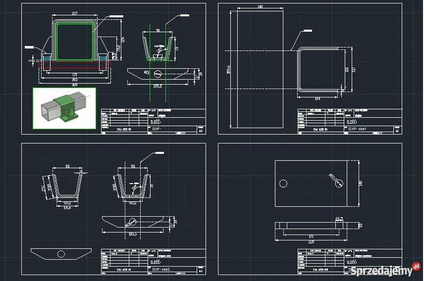 Projektowanie AutoCAD rysowanie szkic dwg dxf Usługi informatyczne Cedzyna