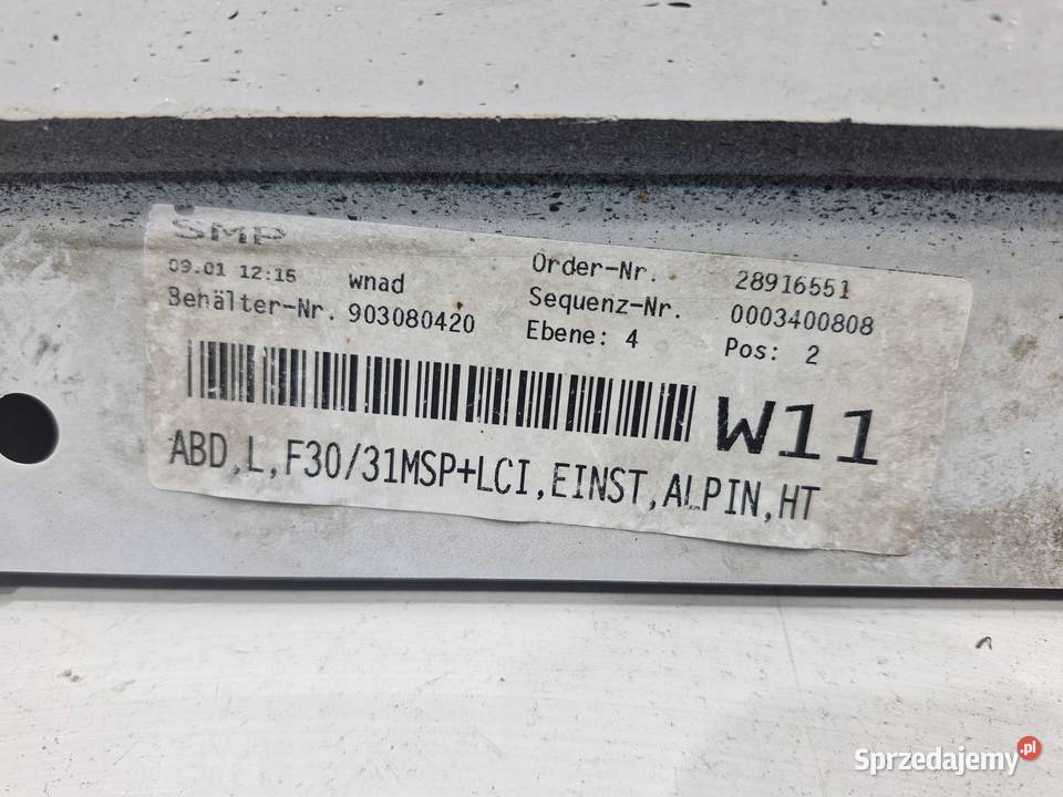 BMW F30 F31 LCI LISTWA OSŁONA PROGU NAKŁADKA