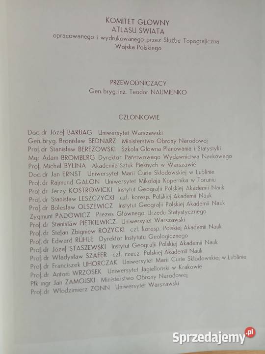 Atlas Świata PWN 1962 Encyklopedia Książki 1954 małopolskie Skawina