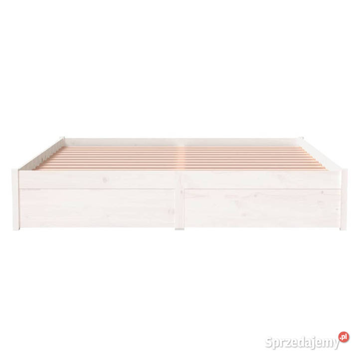 Rama łóżka biała lite drewno 160 x 200 WM814960 31cm Warszawa sprzedam