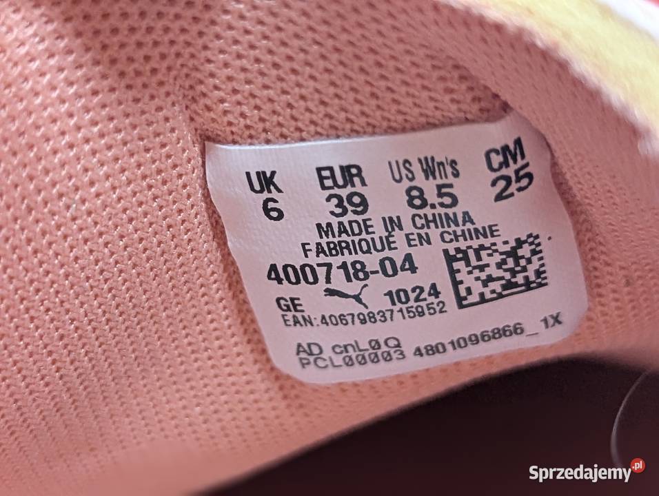 Buty zamszowe skórzane puma różowe pudrowe 39 Kraków