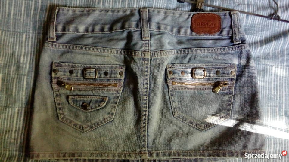 ReplaySpódniczka dżins mini na bez rękawa Świdnik