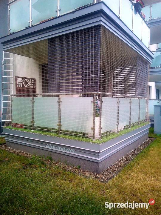 Siatka ochronna na balkon kota BEZINWAZYJNY Warszawa
