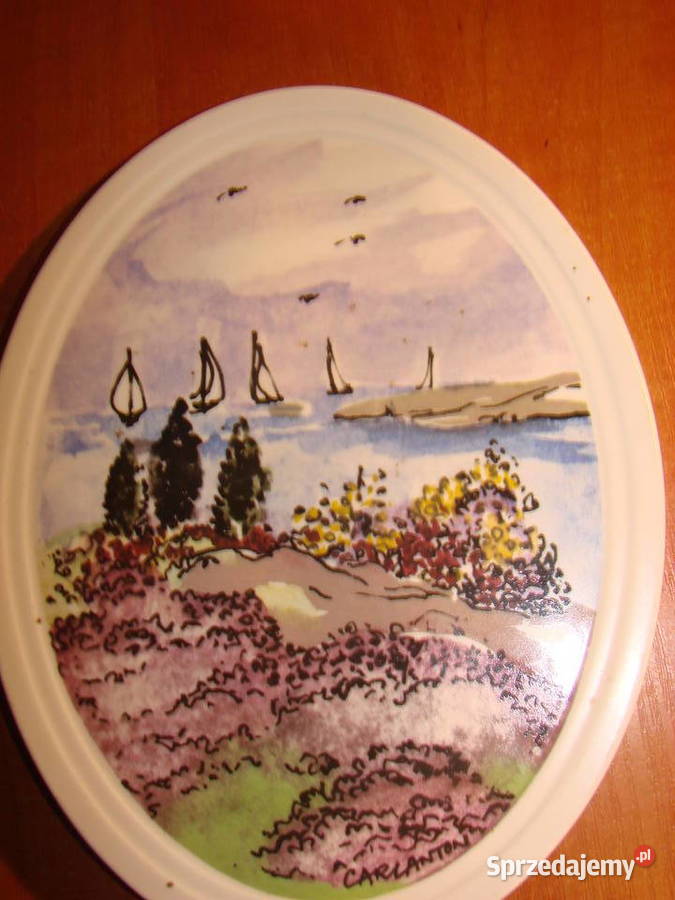 Rorstrand Carl Anton porcelanowy medalion pomorskie Pruszcz Gdański