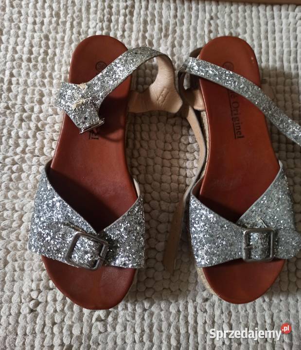 brokatowe sandały śląskie sprzedam