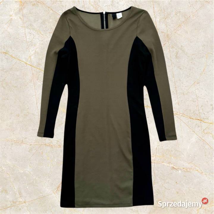 Sukienka khaki czarna HM XS Rozmiar 34(XS) Spódnice i sukienki Kielce