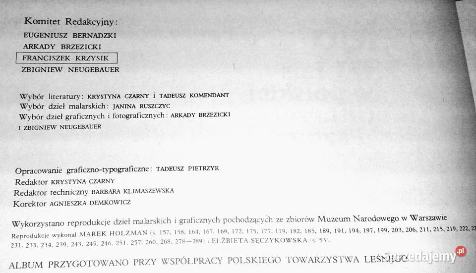 W głąb lasu Las w polskiej literaturze i sztuce Pozostałe lubelskie sprzedam