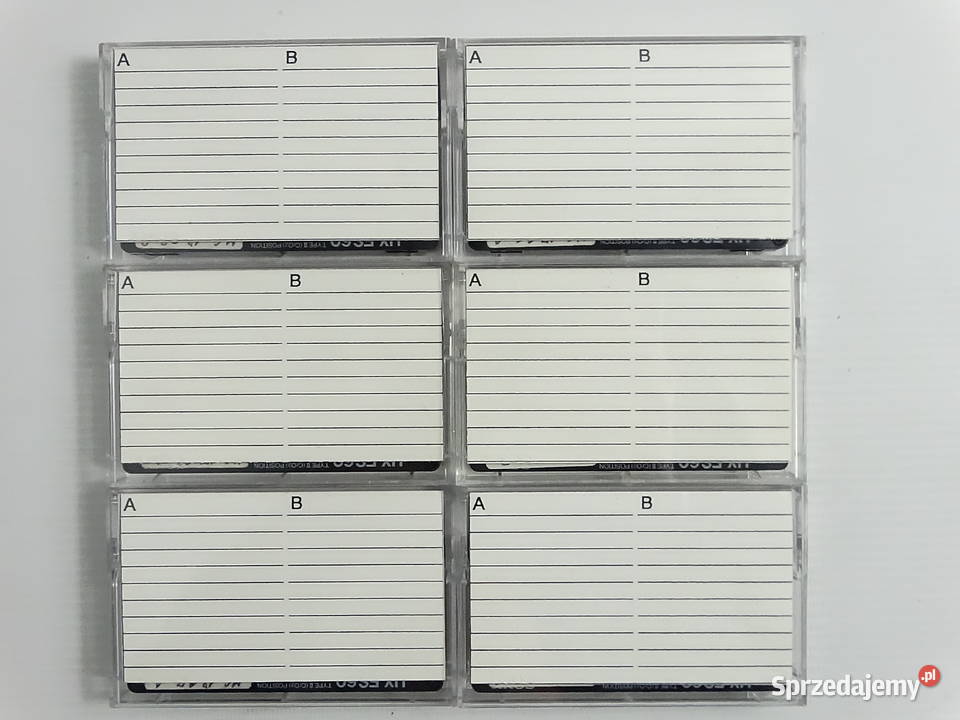 Zestaw 6 kaset SONY UXES 60 Chrome Type II Retro Biłgoraj