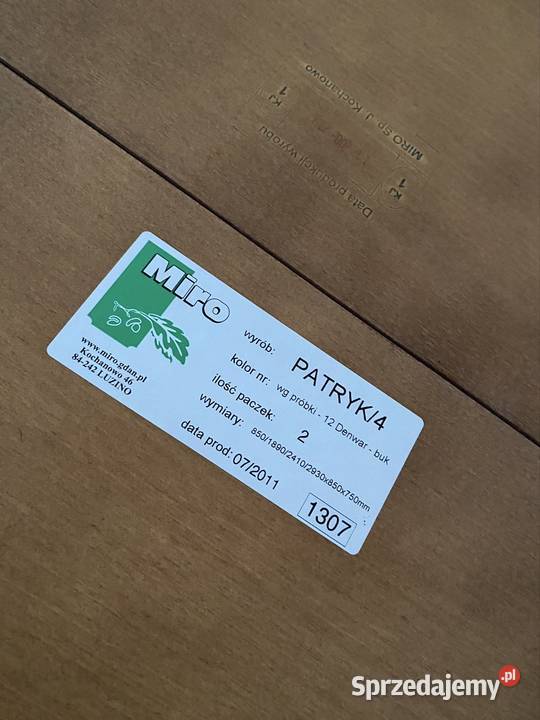 Solidny stół rozkładany firma Miro brązowy 3 Chełm