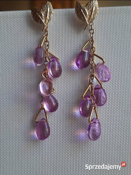 Kolczyki handmade Lilac Rain Warszawa