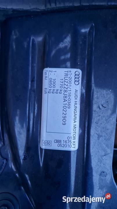 Audi TT 8J 2010 20 TDi Płytnica sprzedam