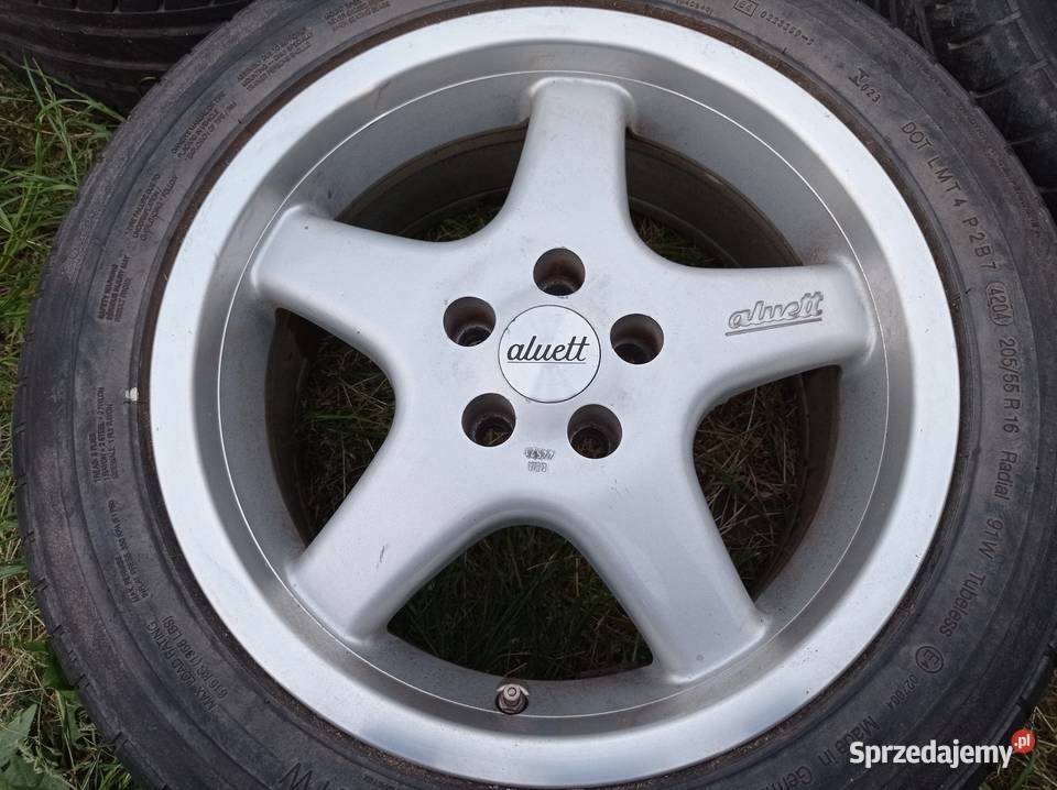 Koła alufelgi 16 Aluett 75Jx16H2 Et 35 VW Skoda aluminiowe Części samochodowe Tomaszów Lubelski