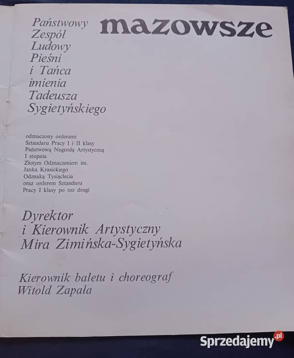 Mazowsze Stroje ludowe w programie zespołu WAiF Koźminek