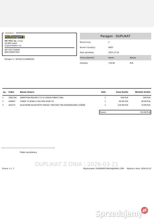REALMI C71 2568 sprzedam