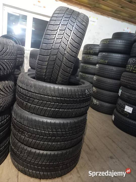 4x Opona UŻYWANA ZIMOWA 22545R17 BARUM 219 Zaścianki