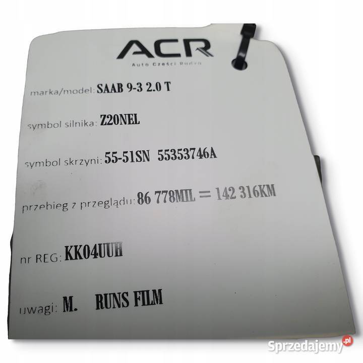 SPRĘŻARKA KLIMATYZACJI Saab 93 93 II 20 T turbo Chełm