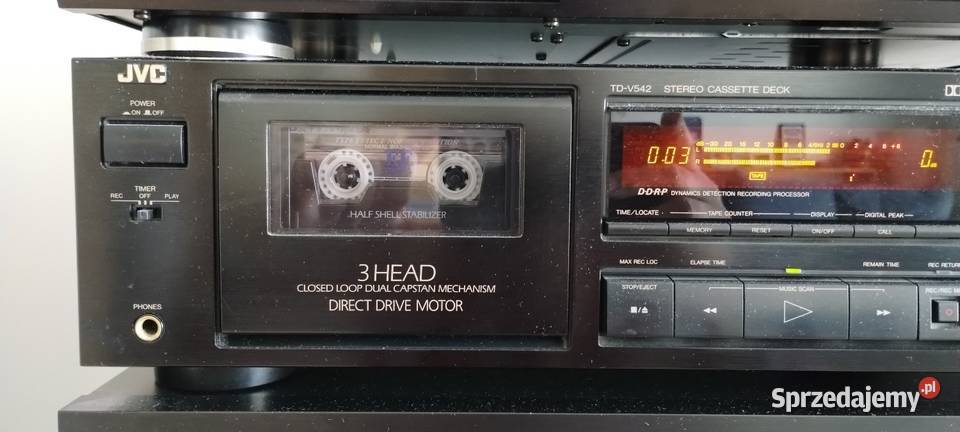 Magnetofon deck 3 głowicowy JVC TDV542 Magnetofony Warszawa sprzedam