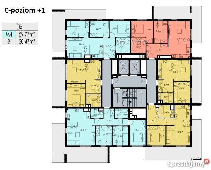Nowe Mieszkanie 4pokoje 60m2 Rzeszów oddzielna kuchnia Rzeszów