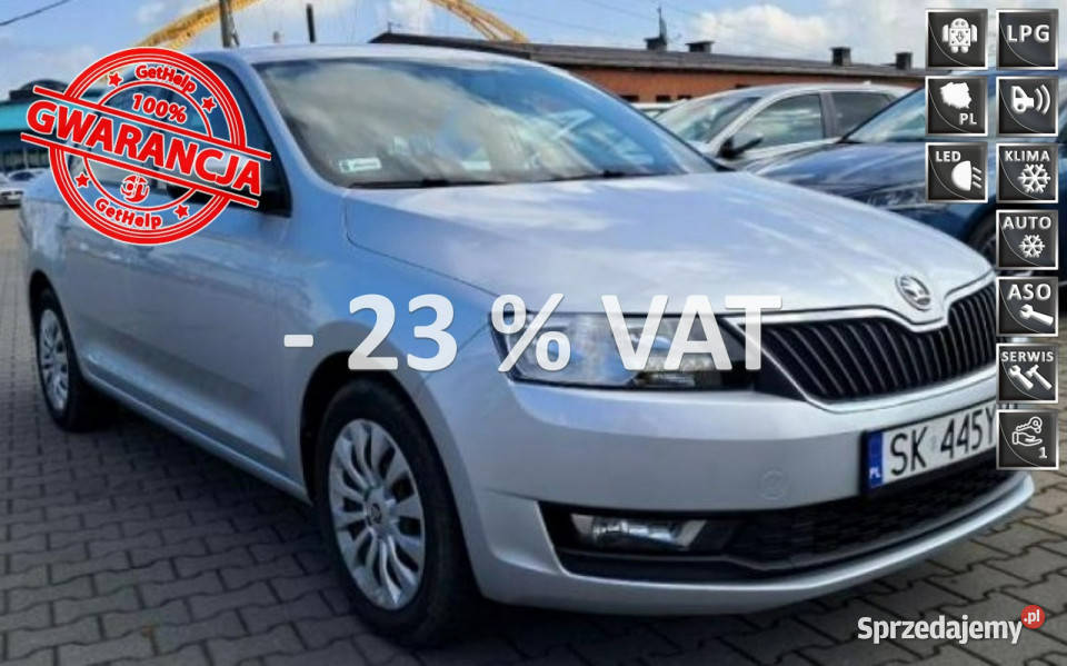 koda RAPID 275 net FVAT 23 Lift Ledy Salon czujnik zmierzchu Gdańsk