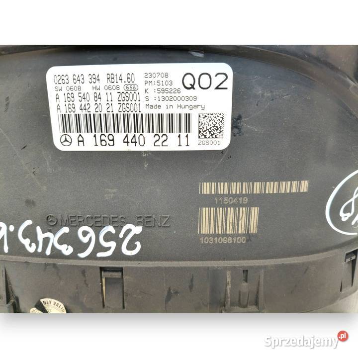 LICZNIK ZEGARY A1694402211 Mercedes W169 20 CDI lubelskie Chełm sprzedam