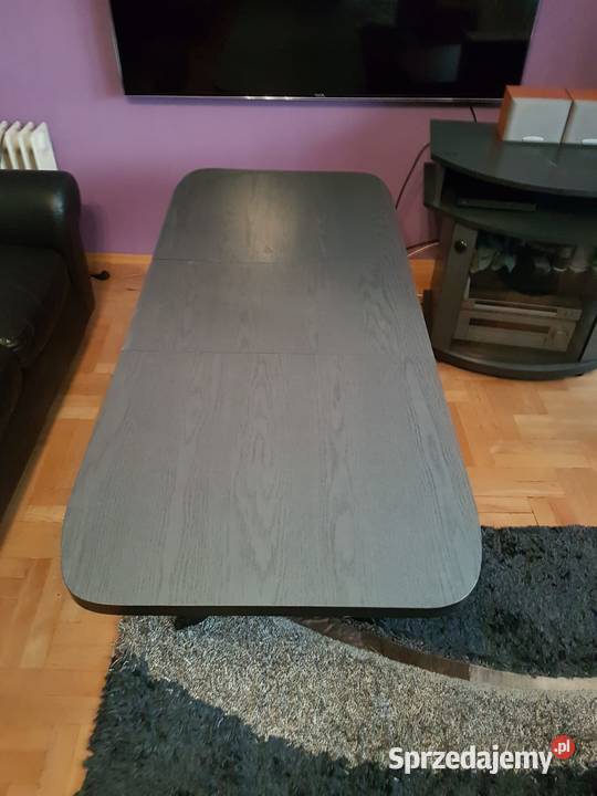 Ława rozkładana stół czarny 120cm Kraków sprzedam