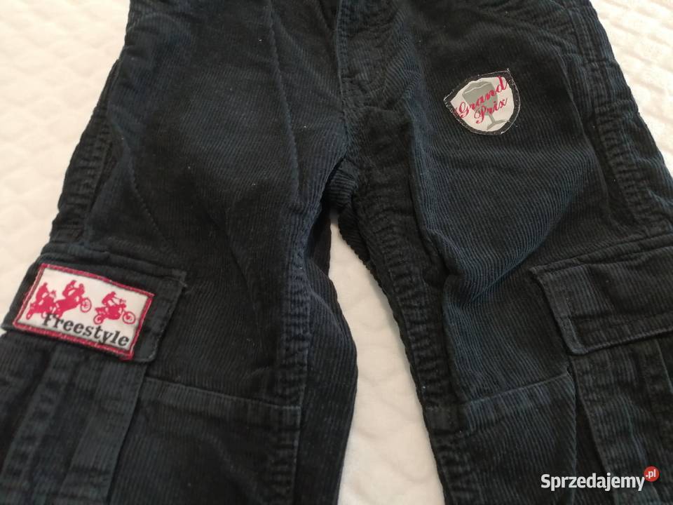 Spodnie sztruksowe cargo bojówki 98 Berti Odzież śląskie