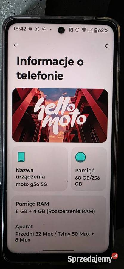 Motorola Moto G56 5G 8256GB Nowy 10 cykli Motorola Przemyśl