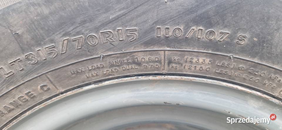 31570r15 1158015 12580153 11515 1007515 Nowe Miasto Lubawskie sprzedam