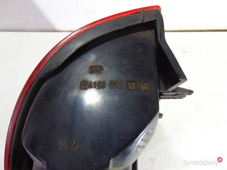 LAMPA PRAWA TYLNA TYŁ MERCEDES W163 A1638201664 osobowe