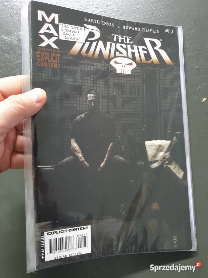 The Punisher zestaw 5 oryginalnych komiksów Gdynia