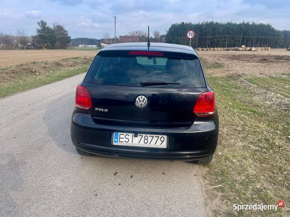 Volkswagen Polo V 2009 benzyna gaz czarny Złoczew