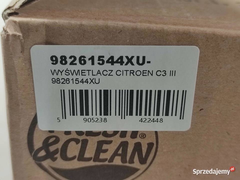 WYŚWIETLACZ NAVI RADIO CITROEN C3 III SX 2016 Sprzęt audio fabryczny