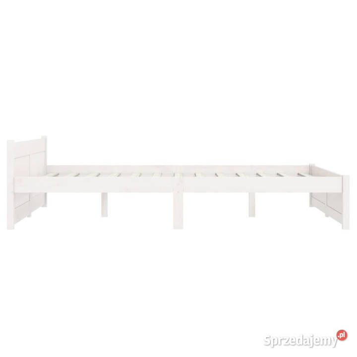 Rama łóżka biała lite drewno podwójna 135x190 mazowieckie