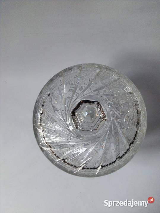 kryształowa bomboniera cukiernica na nóżce śląskie Częstochowa